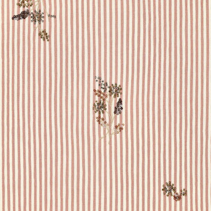 Image d’un tissu pour chemise avec élasthanne, rayé, avec perles brodées, 135 g/m² – disponible chez Tissus Charlotte
