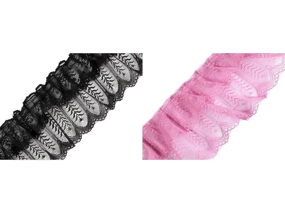 Attēls ar Krokota mežģīņu lente 85–95 mm - rozā – pieejams Šarlotes audumi