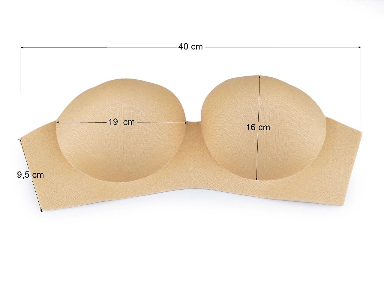 Bra insert / push-up padding, one-piece, size 36 – available at Šarlotes audumi