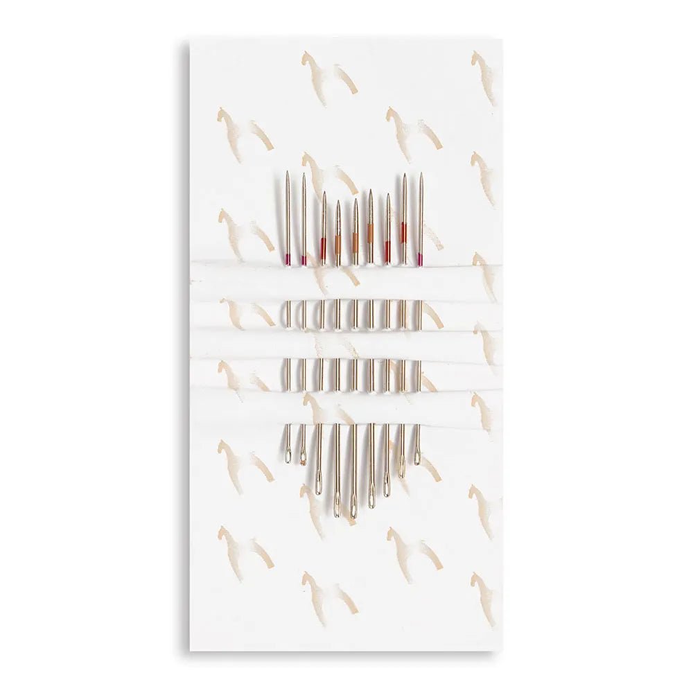 Image avec aiguilles à repriser (courtes) n° 6–7–8 (9 pièces) Pony – disponible chez Šarlotes audumi