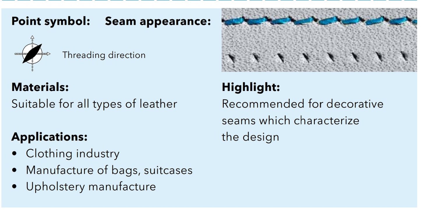 Adatas rūpnieciskajām šujmašīnām SCHMETZ DPx5 LBR - ādai (10gab.)