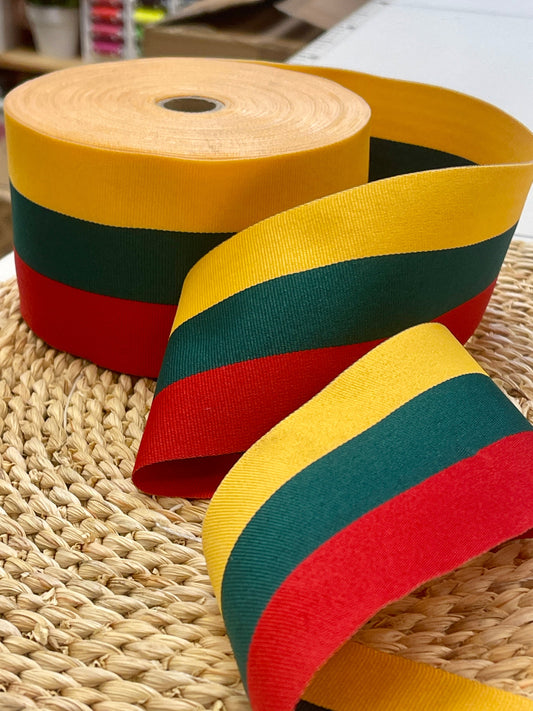 Bild mit litauischem Flaggenband, 8 cm breit – online erhältlich bei Šarlotes audumi