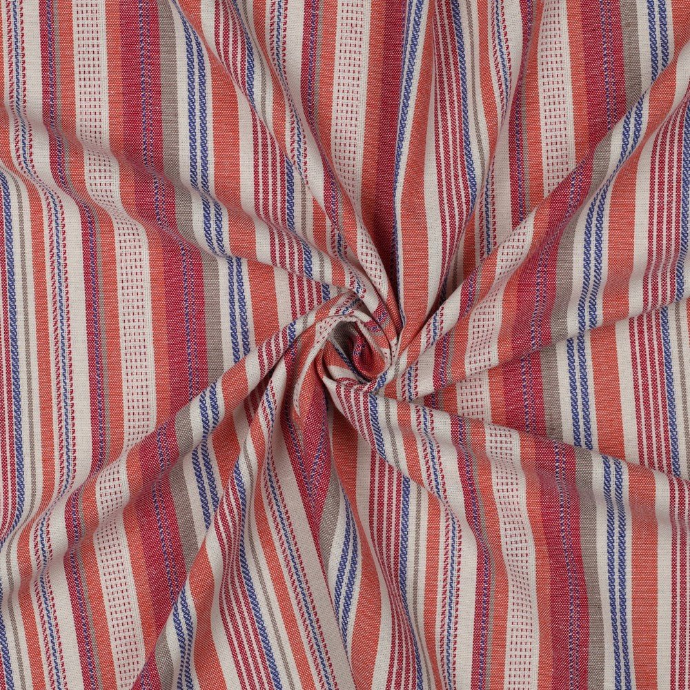 Attēls ar Lina viskozes audums ar svītrām 200 g/m² – pieejams Šarlotes audumi