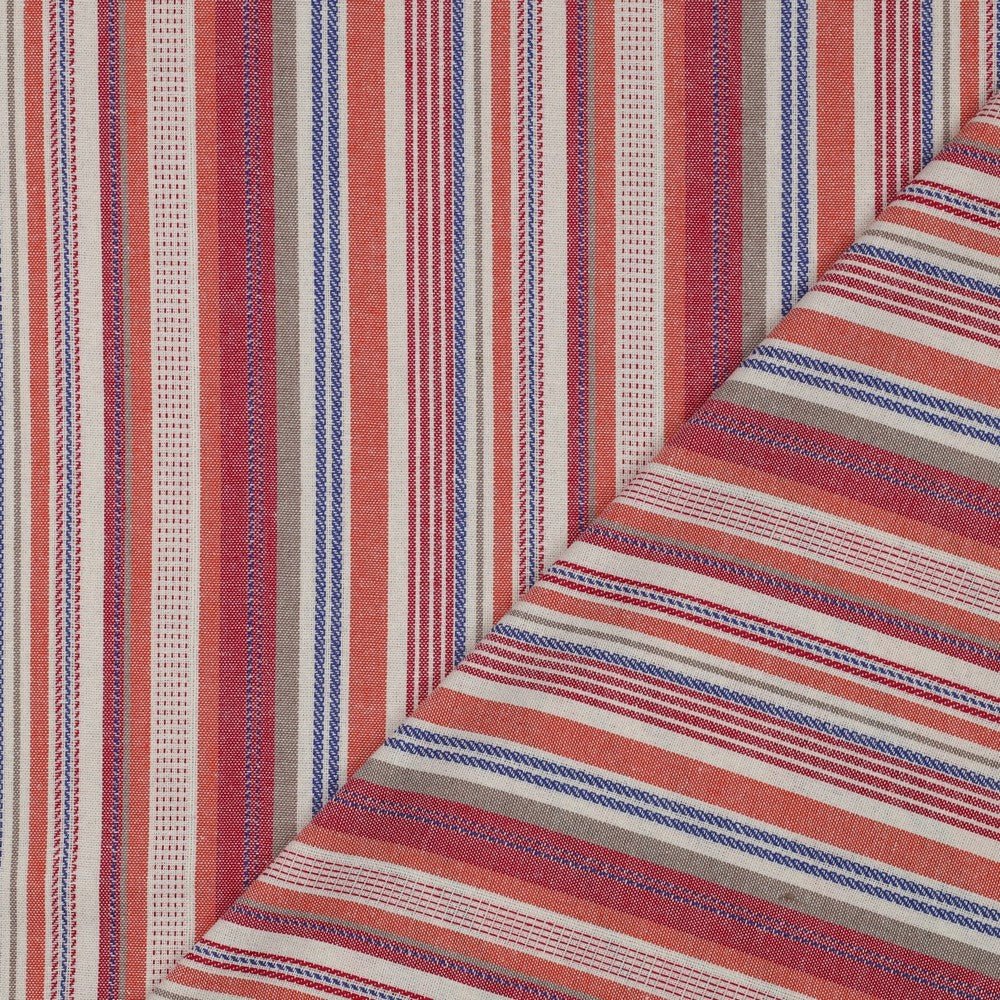 Attēls ar Lina viskozes audums ar svītrām 200 g/m² – pieejams Šarlotes audumi