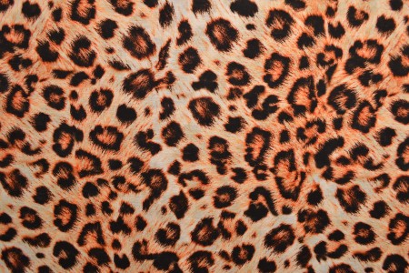 Leinen mit Baumwolle, Leopardenmuster 170 g/m²