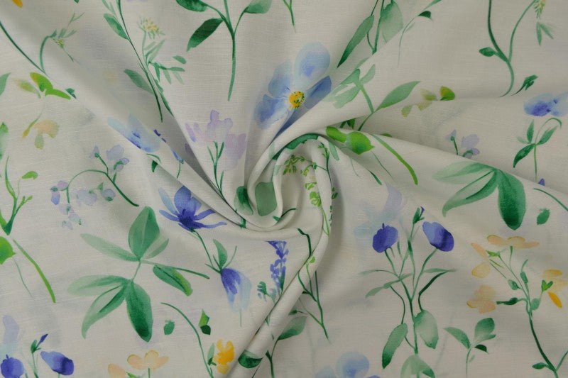 Image avec lin et coton - prairie 170 g/m² – disponible chez Šarlotes audumi