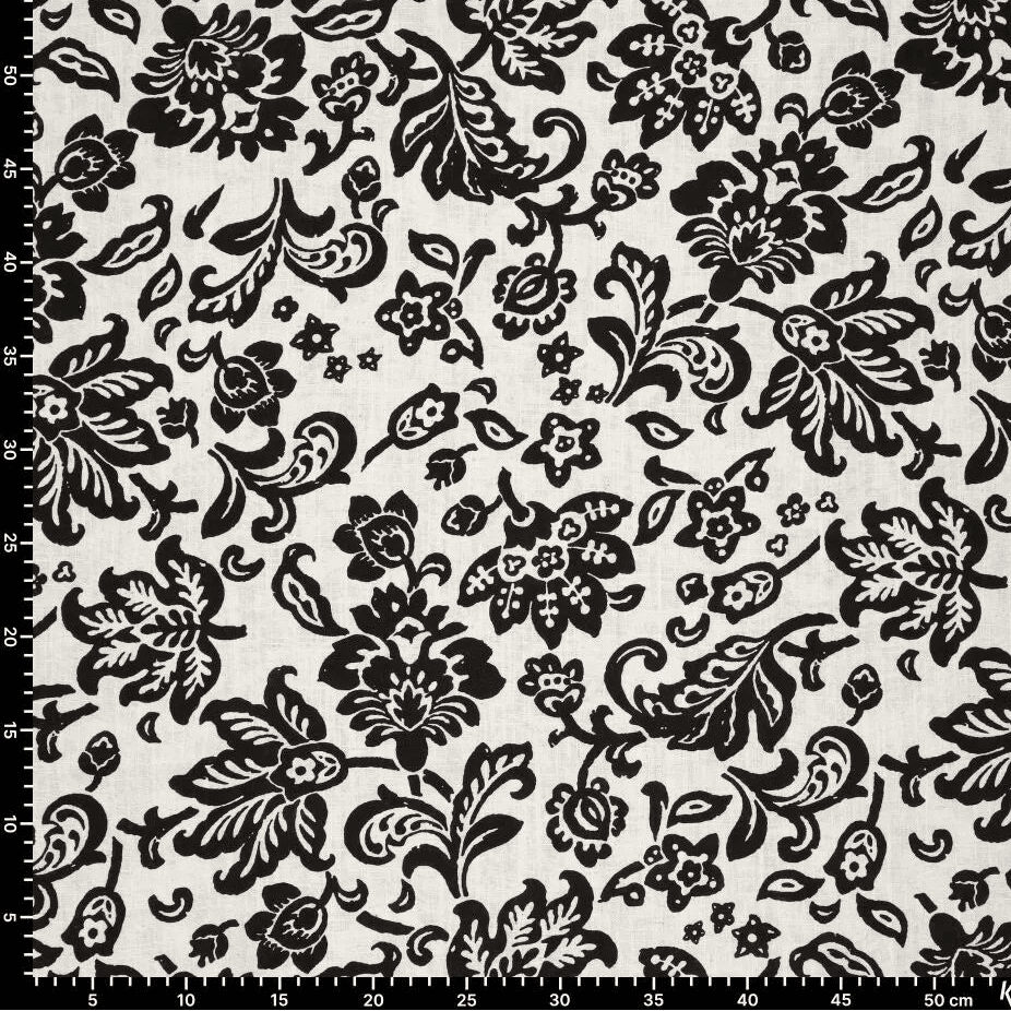 Attēls ar Lins ar viskozi - elegants raksts 180 g/m² – pieejams Šarlotes audumi