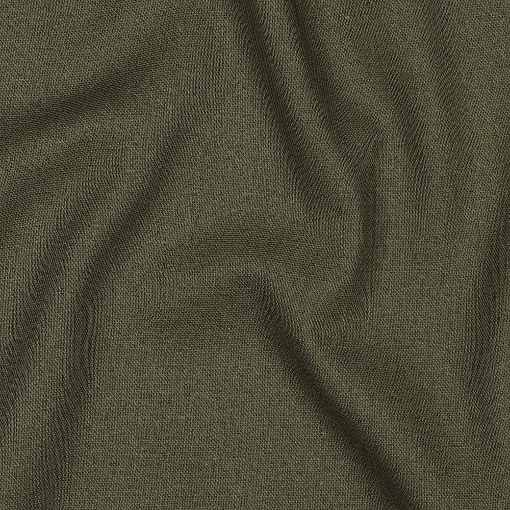 Image de lin avec viscose, ton olive 185 g/m² – disponible chez Šarlotes audumi