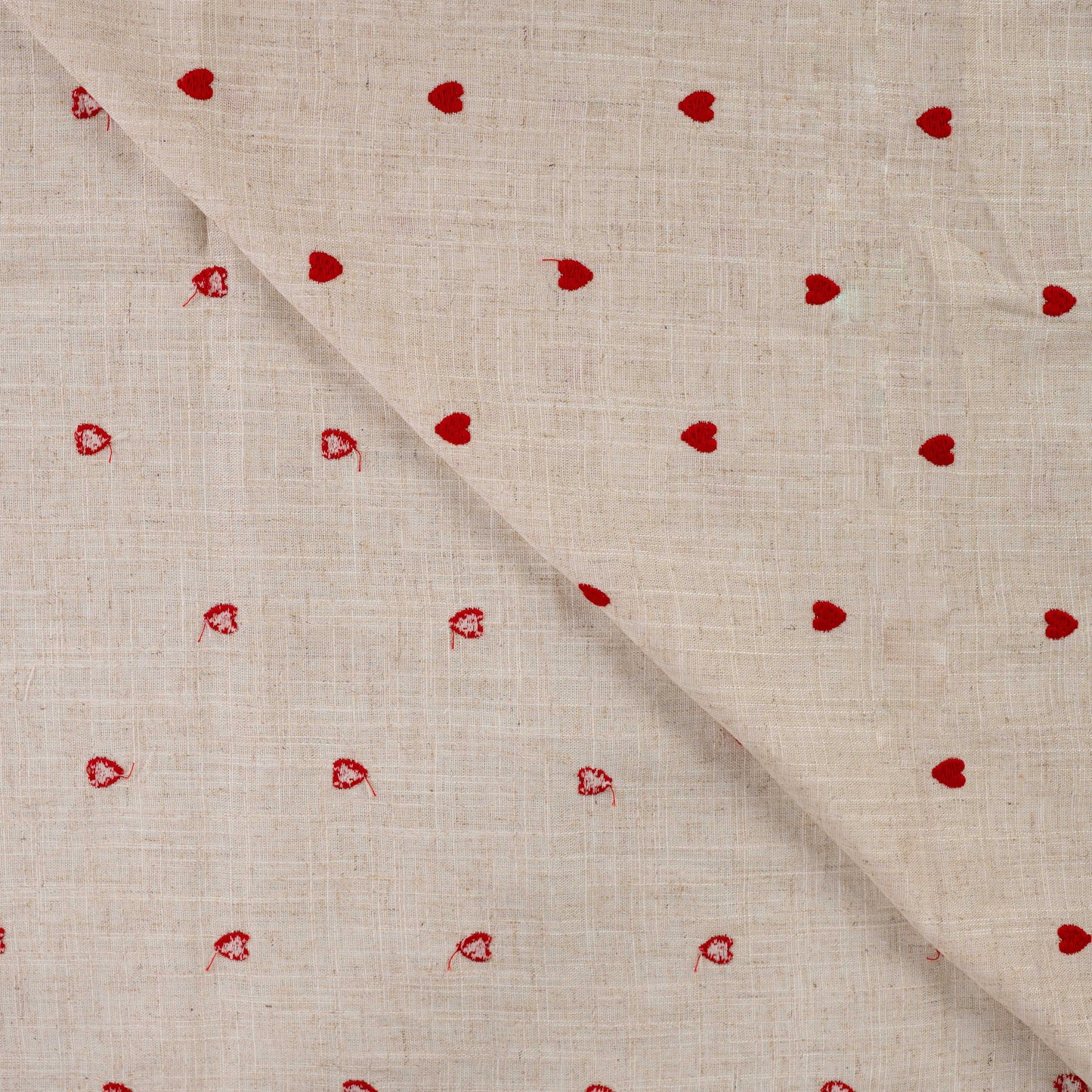 Attēls ar Lins ar viskozi - sirsniņas 180 g/m² – pieejams Šarlotes audumi