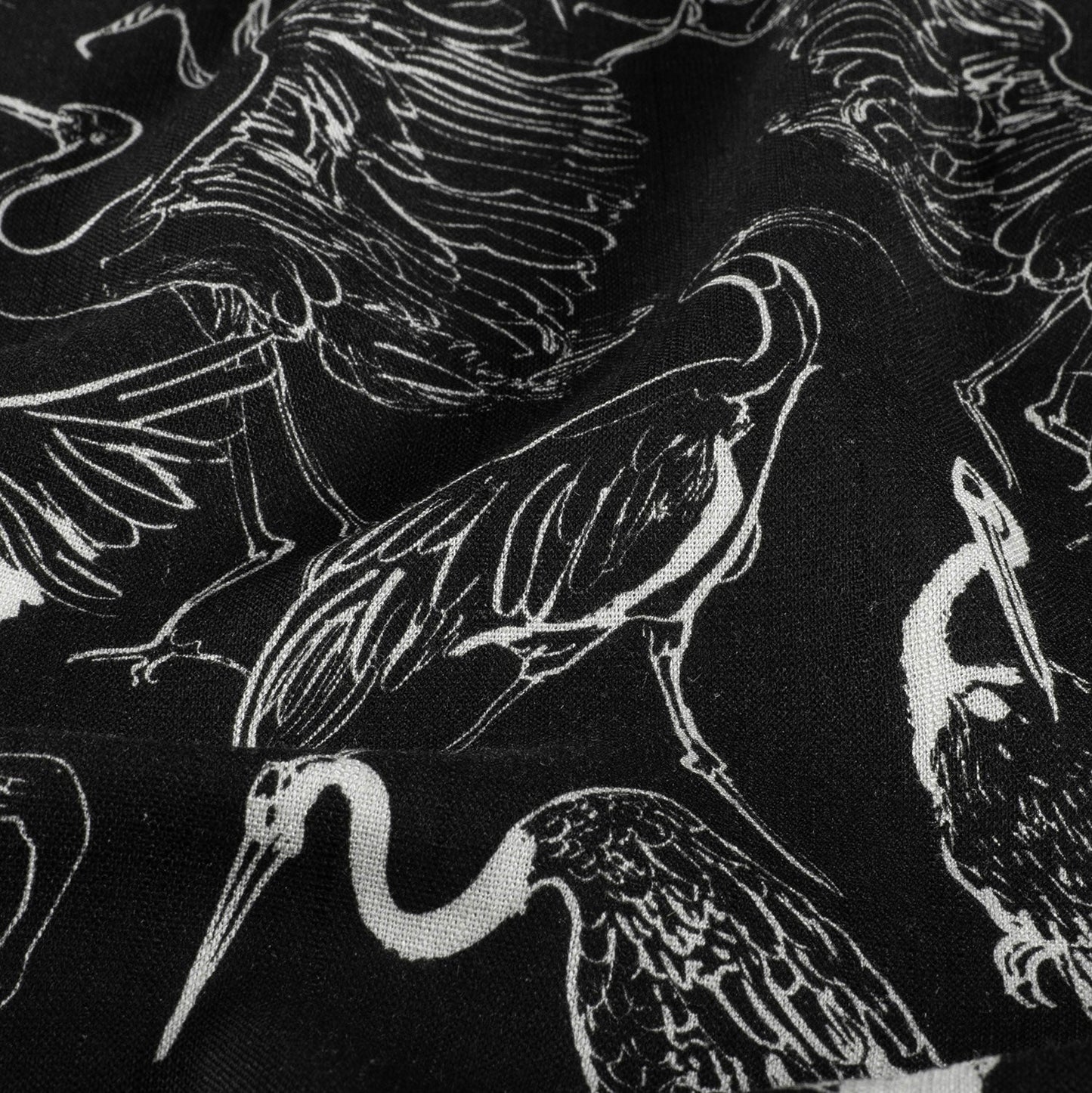 Attēls ar Lins ar viskozi - stārķi 170 g/m² – pieejams Šarlotes audumi