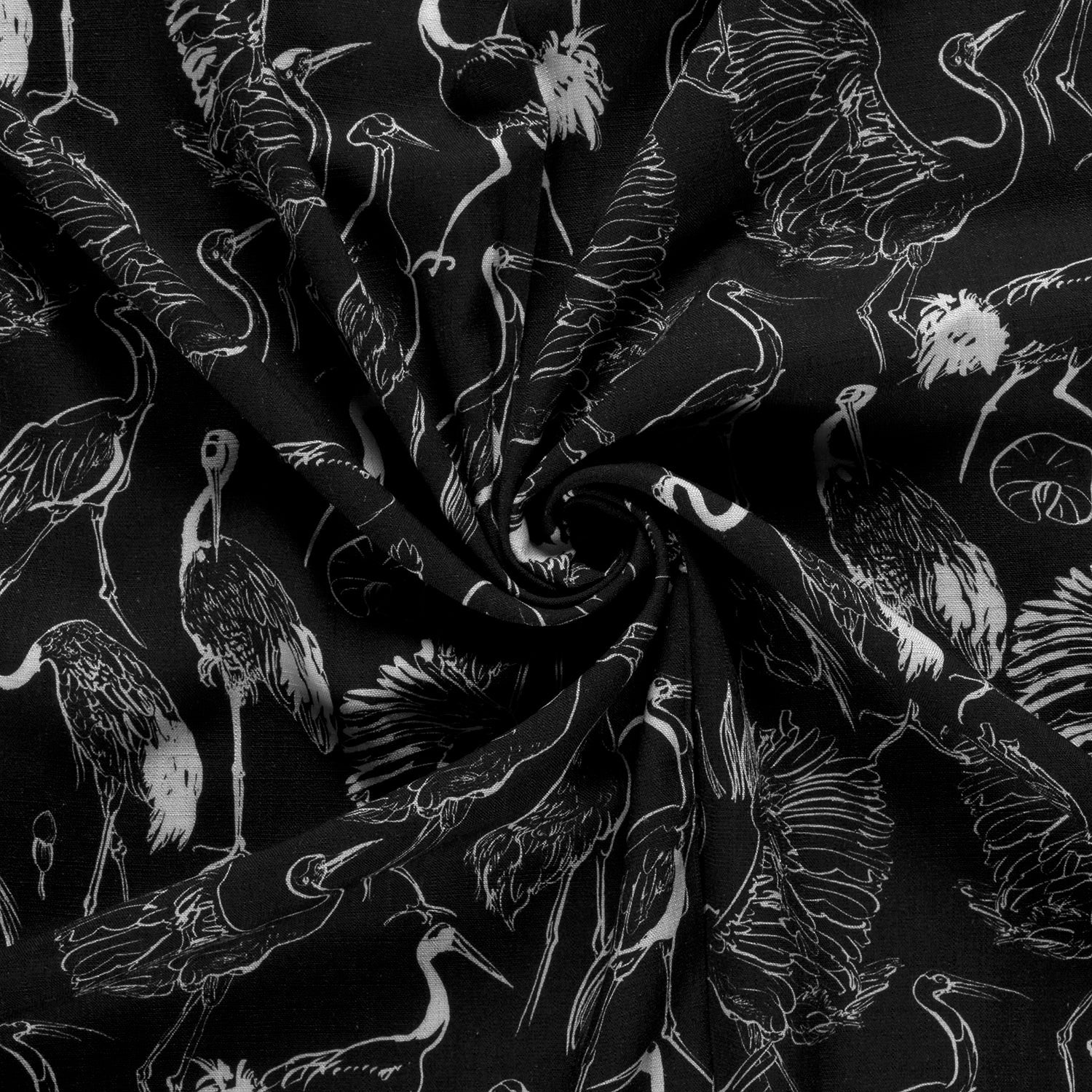 Attēls ar Lins ar viskozi - stārķi 170 g/m² – pieejams Šarlotes audumi