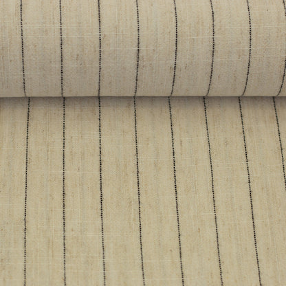 Lins ar viskozi - svītras uz dabīgi bēša fona 200 g/m²