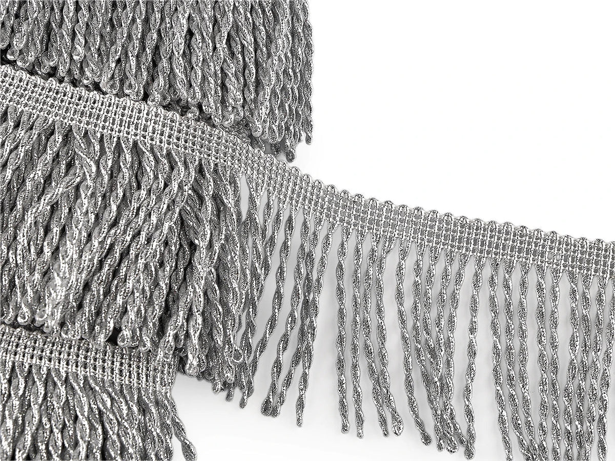 Bild mit Lurex-Fransen, 80 mm – online erhältlich bei Šarlotes audumi