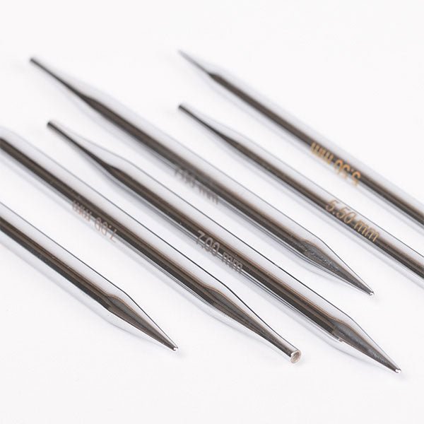 Attēls ar Maināmās riņķa adatas DROPS Pro Classic Interchangeable Circular Needles| izmērs 3.0 mm – 15.0 mm – pieejams Šarlotes audumi