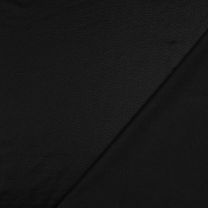 Mākslīgā āda ar elastānu - melna 250 g/m²