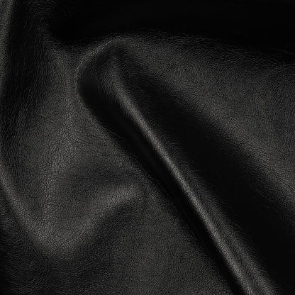 Cuir synthétique noir avec brillance métallisée 320 g/m²