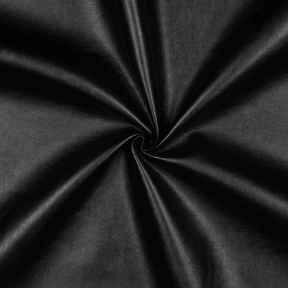 Simili cuir noir avec un éclat métallique 320 g/m²