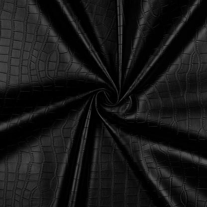 simili cuir noir texturé 340 g/m²