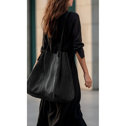 Cuir synthétique noir texturé 340 g/m²