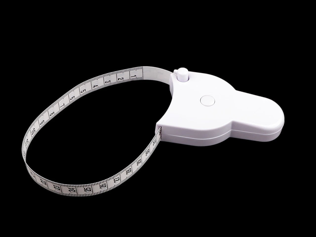 Image with 150 cm measuring tape for circumference measurement – available at Šarlotes audumi