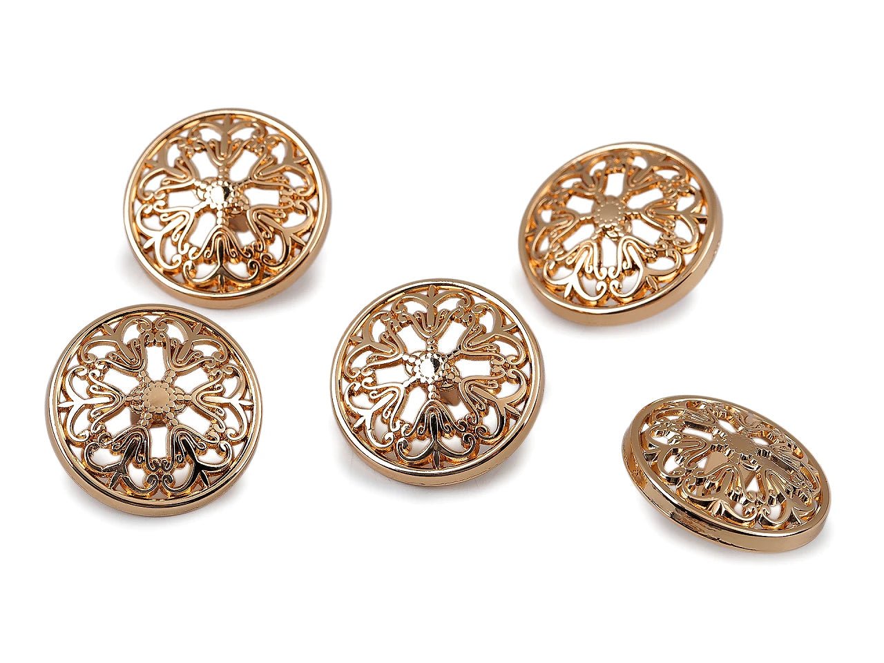 Image de boutons métalliques à queue, 22-25 mm – disponible chez Šarlotes audumi