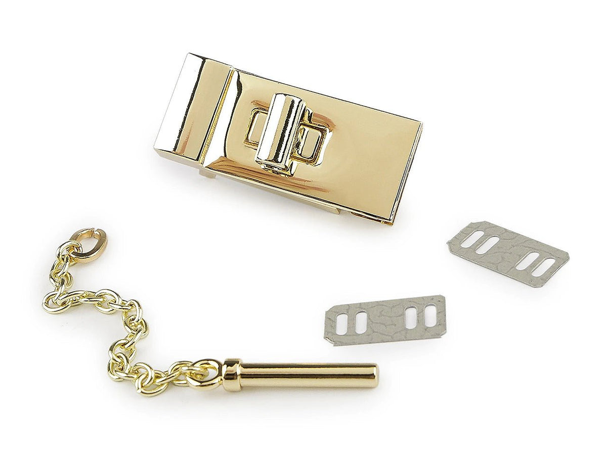 Bild mit Metall-Taschenverschluss mit Kettchen 25 × 58 mm – online erhältlich Šarlotes audumi