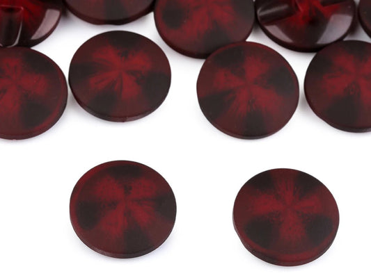 Attēls ar Mēteļu un jaku pogas ar samta efektu | 21 mm, 25 mm, 30 mm| sarkanas – pieejams Šarlotes audumi