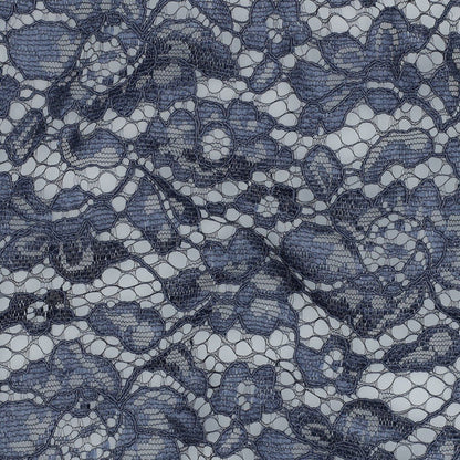 Image de tissu en dentelle - bleu jean 130 g/m² – disponible chez Šarlotes audumi