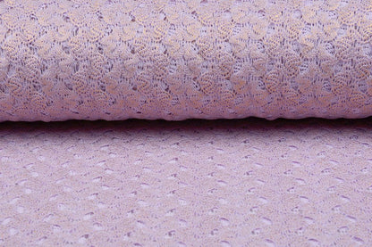 Tissu en dentelle - lilas avec accents dorés 170 g/m²