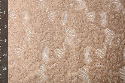 Tissu en dentelle - rose poudré 220 g/m²