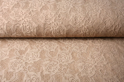 Tissu en dentelle - rose poudré 220 g/m²