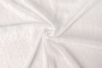 Tissu en dentelle fin - blanc 50 g/m²