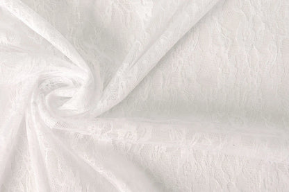 Tissu en dentelle fin - blanc 50 g/m²