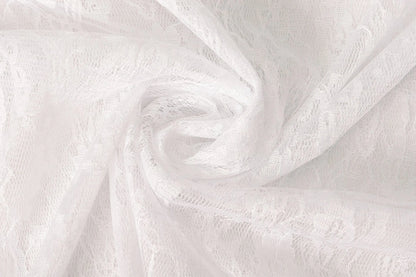 Tissu de dentelle fin - blanc 50 g/m²