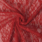 Attēls ar Mežģīņu audums smalks - sarkans 50 g/m² – pieejams Šarlotes audumi