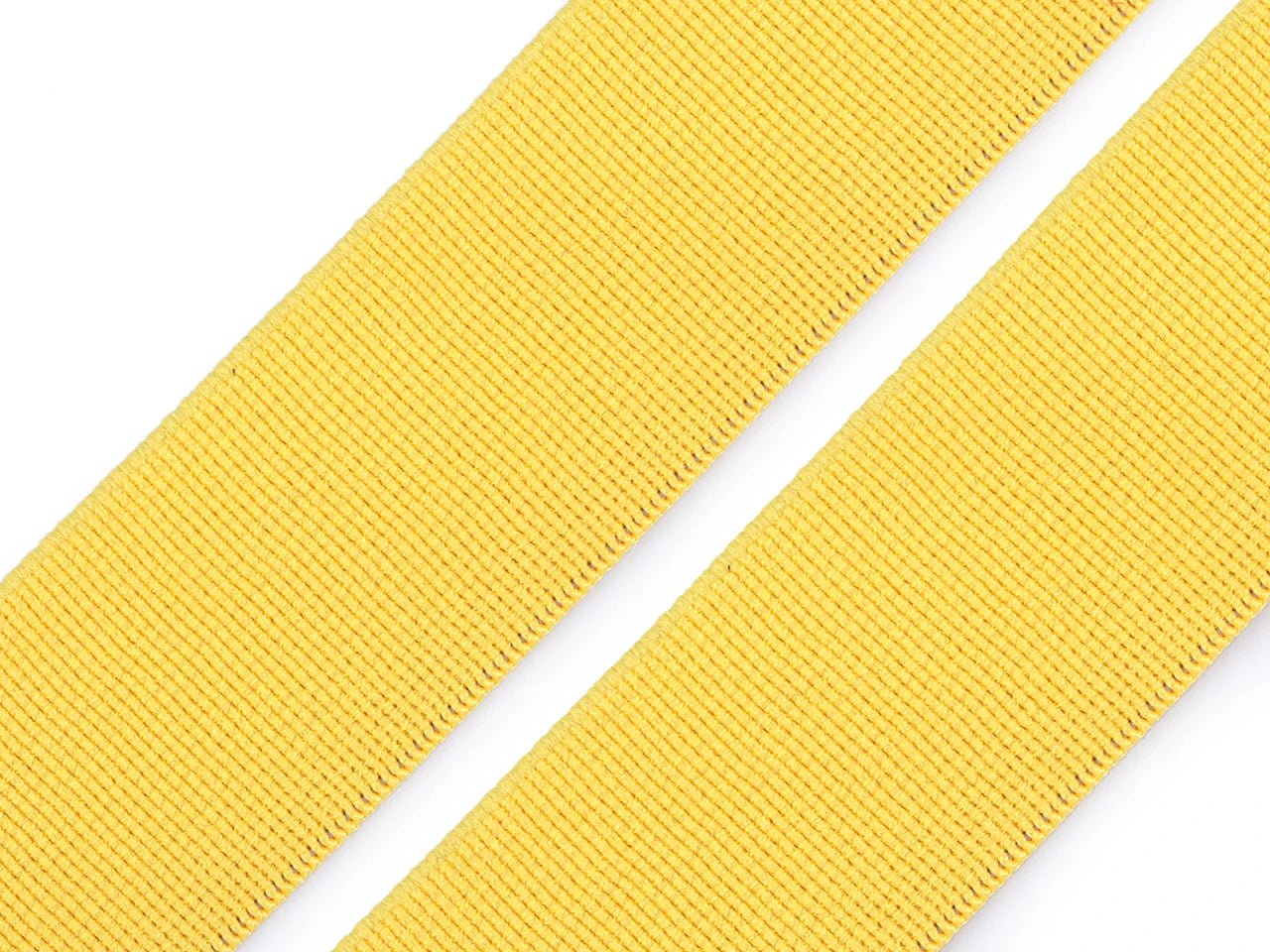 Attēls ar Mīksta gumija 25 mm | Elastīga gumija apģērbu šūšanai - dzeltena – pieejams Šarlotes audumi