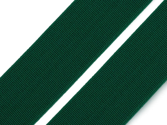 Attēls ar Mīksta gumija 25 mm | Elastīga gumija apģērbu šūšanai - tumši zaļa – pieejams Šarlotes audumi