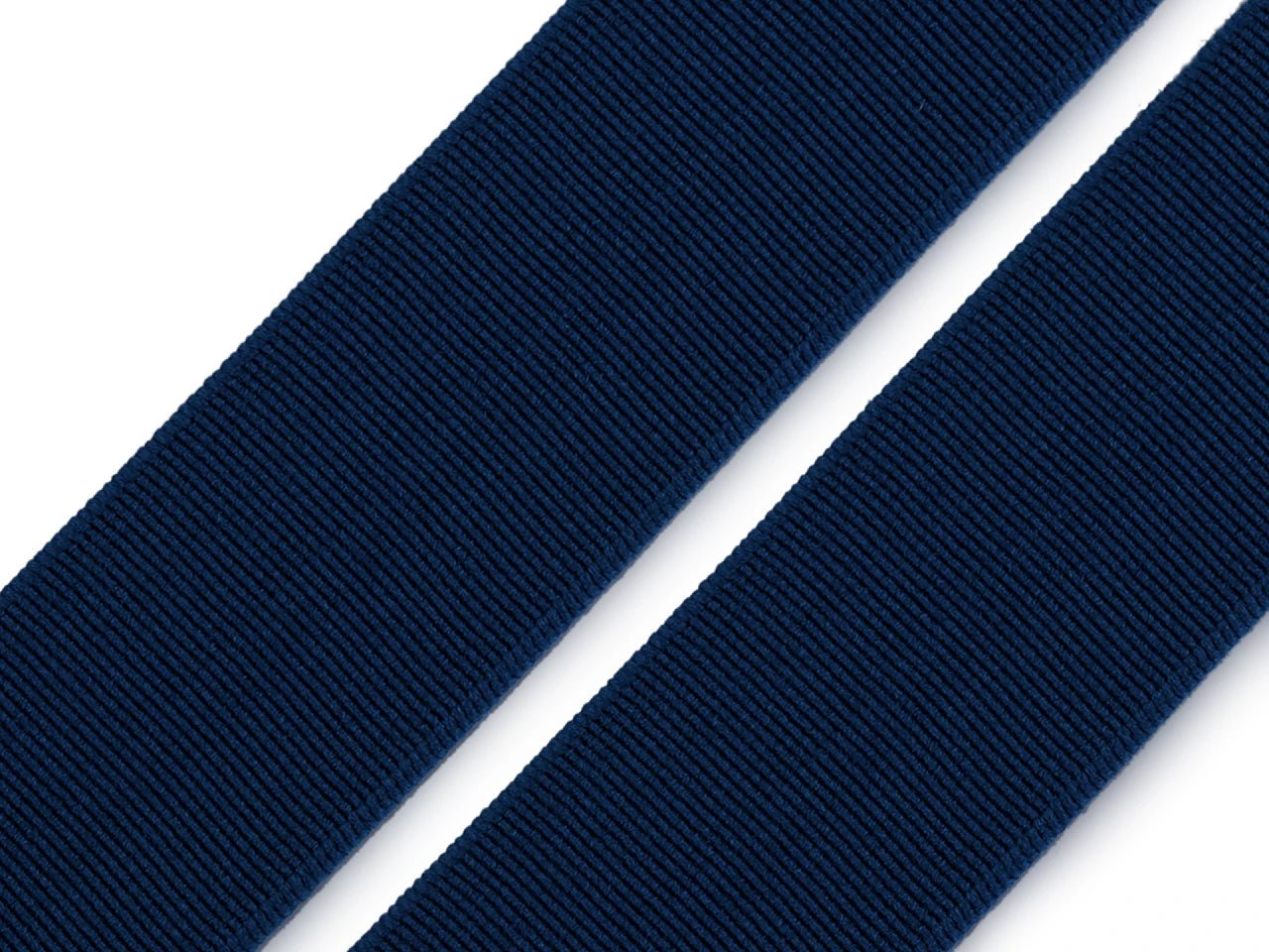 Image with Soft elastic 25 mm | Elastic elastic for sewing clothes - dark blue – available at Charlotte's Fabrics