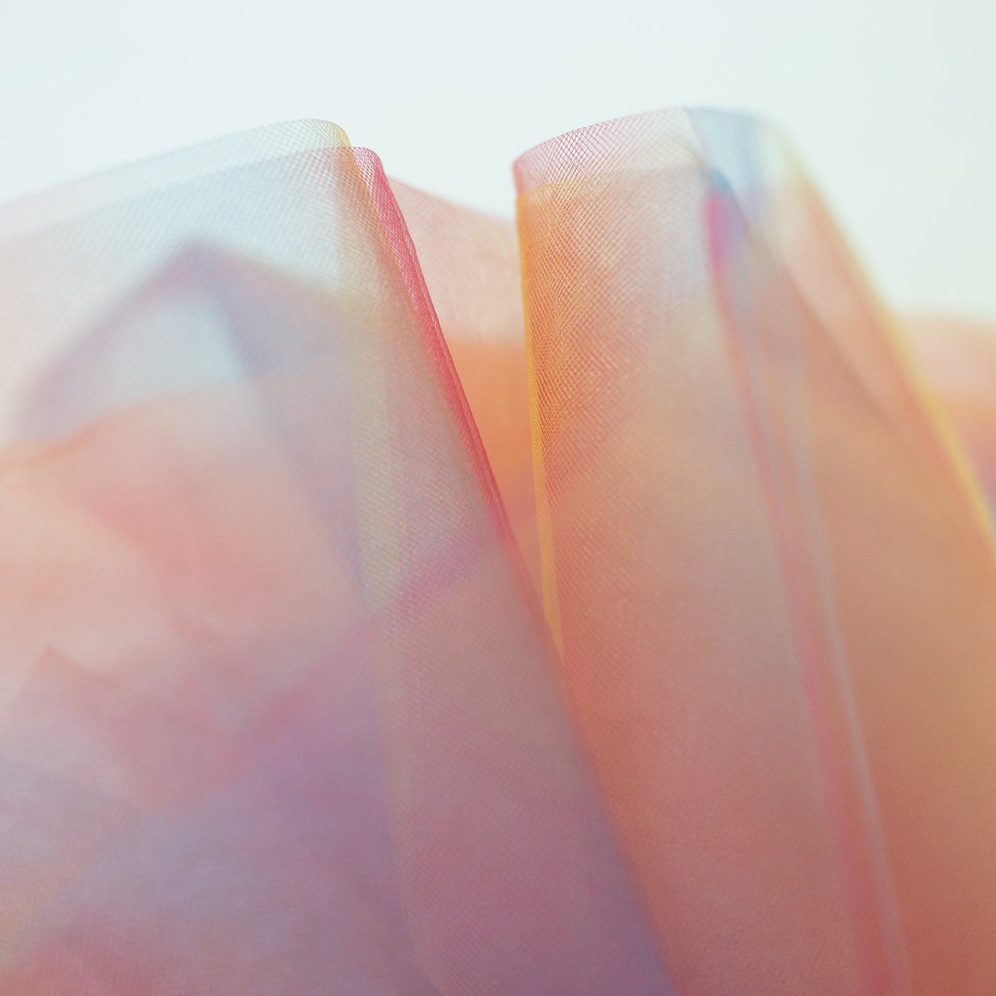 Attēls ar Mīksts tills ombre oranžs/zils 15 g/m² – pieejams Šarlotes audumi