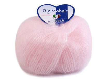 Mohair yarn - WOOLOVIT.IT 100 m 25 g - soft pink #4
