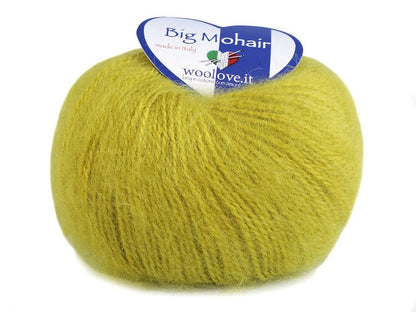 Mohair yarn - WOOLOVIT.IT 100 m 25 g - green #462