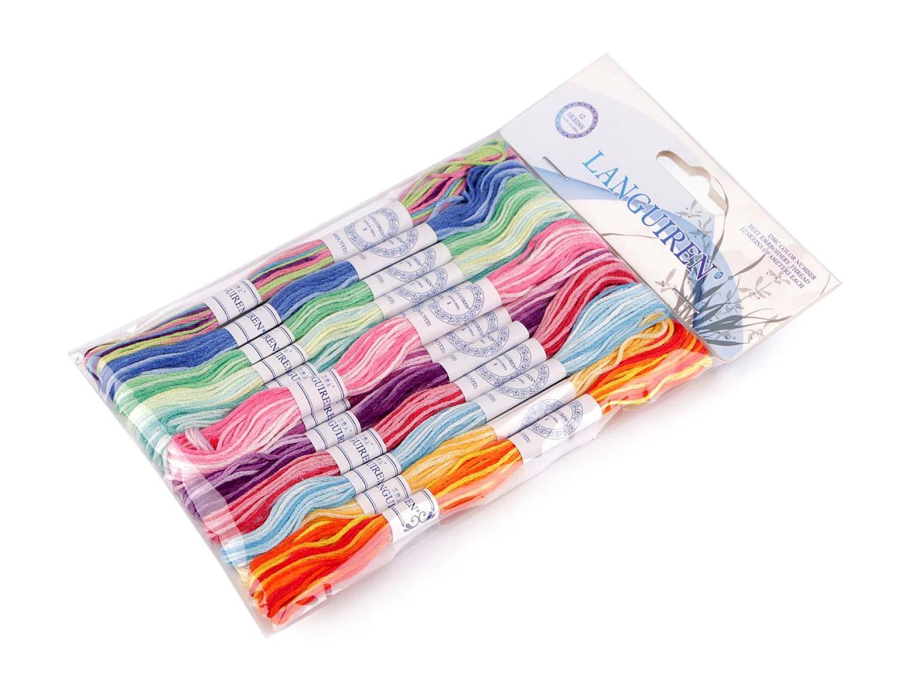 Attēls ar Mulinē diegu komplekts - daudzkrāsains 12 gb – pieejams Šarlotes audumi