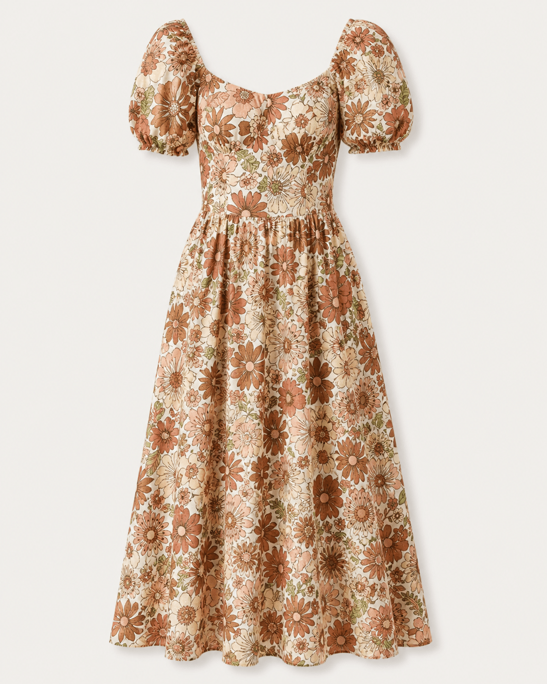Muslin à fleurs de différentes tailles 120 g/m² – disponible chez Tissus de Charlotte