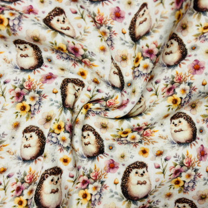 Muslin - hedgehogs 140 g/m²