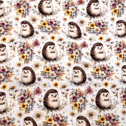 Muslin - hedgehogs 140 g/m²