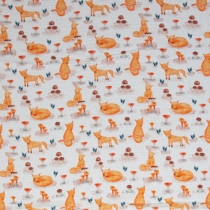 Image of Muslin - fox 130 g/m² – available at Šarlotes audumi