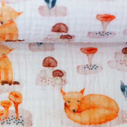 Image of Muslin - fox 130 g/m² – available at Šarlotes audumi