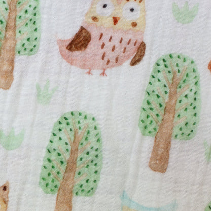 muslin - owls 130 g/m²