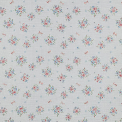 Image de mousseline - petites fleurs et rubans 120 g/m² – disponible chez Šarlotes audumi