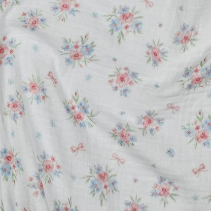 Image de mousseline - petites fleurs et nœuds 120 g/m² – disponible chez Šarlotes audumi